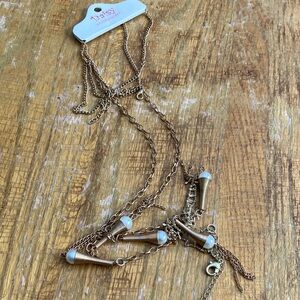 Daisy Bronze Multi-Strand Necklace